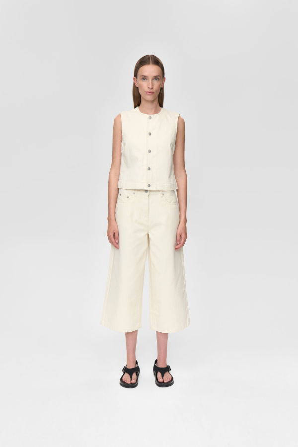 Minimum Caroline Culotte Jean - Whisper White