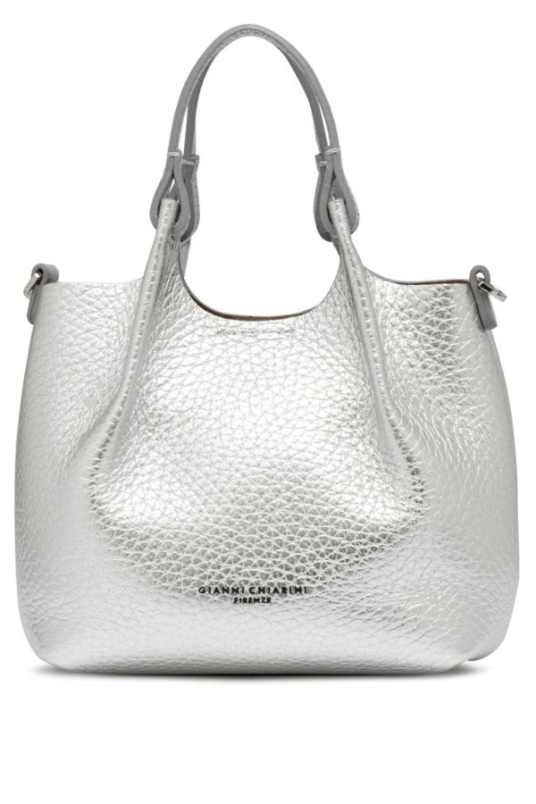 Gianni Chiarini Dua Mini Hobo Bag - Silver
