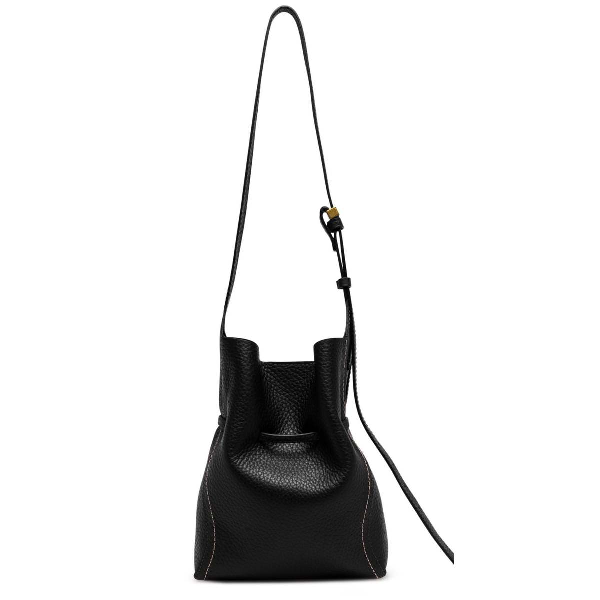 Gianni Chiarini Sienna Leather Bucket Bag - Black - Image 2 of 6