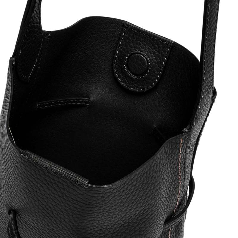 Gianni Chiarini Sienna Leather Bucket Bag - Black