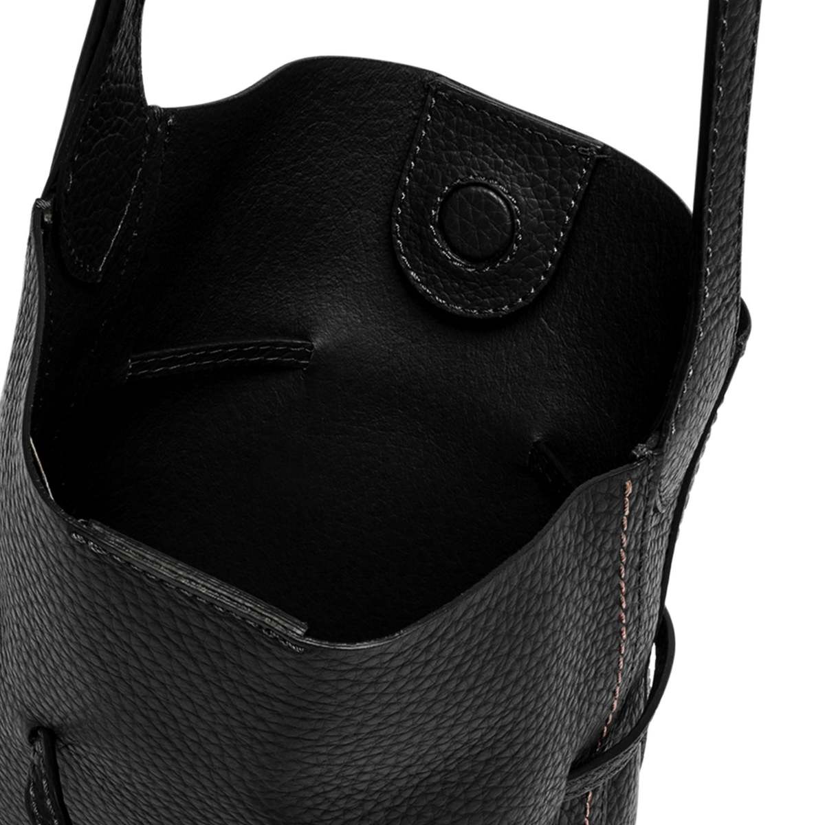 Gianni Chiarini Sienna Leather Bucket Bag - Black - Image 5 of 6