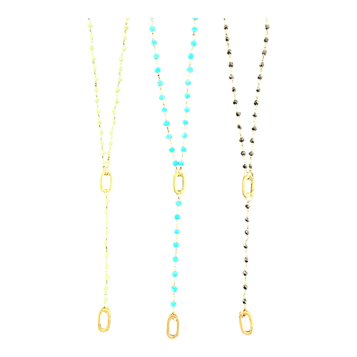 Shá Parlé Gemstone Charm Holder Necklace with Extender - Image 1 of 1