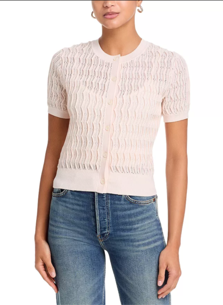Rag & Bone Taylor Cable Cardigan - Mint | Garmentory