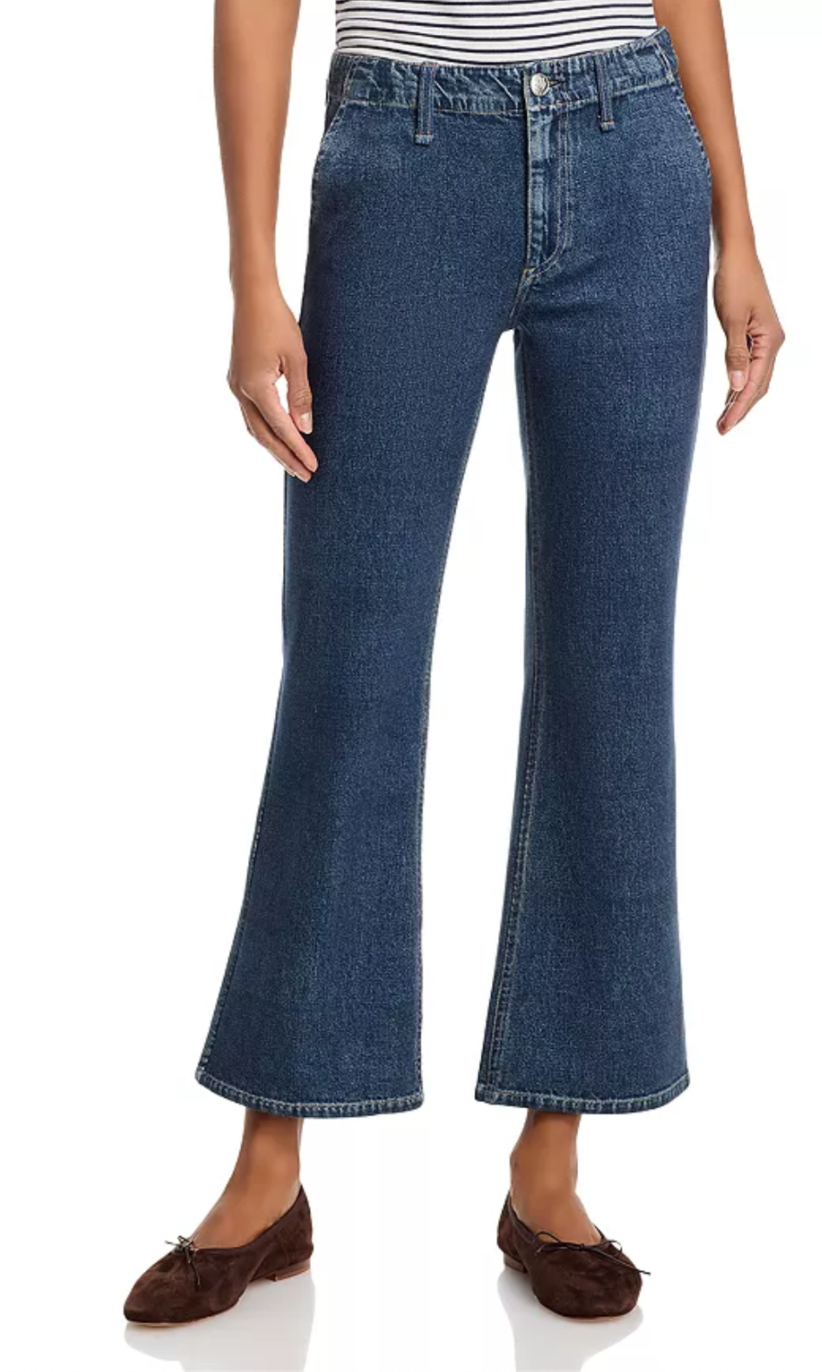 Rag & Bone Miramar Pont High Rise Kick Flare Jeans Eve - Image 1 of 4