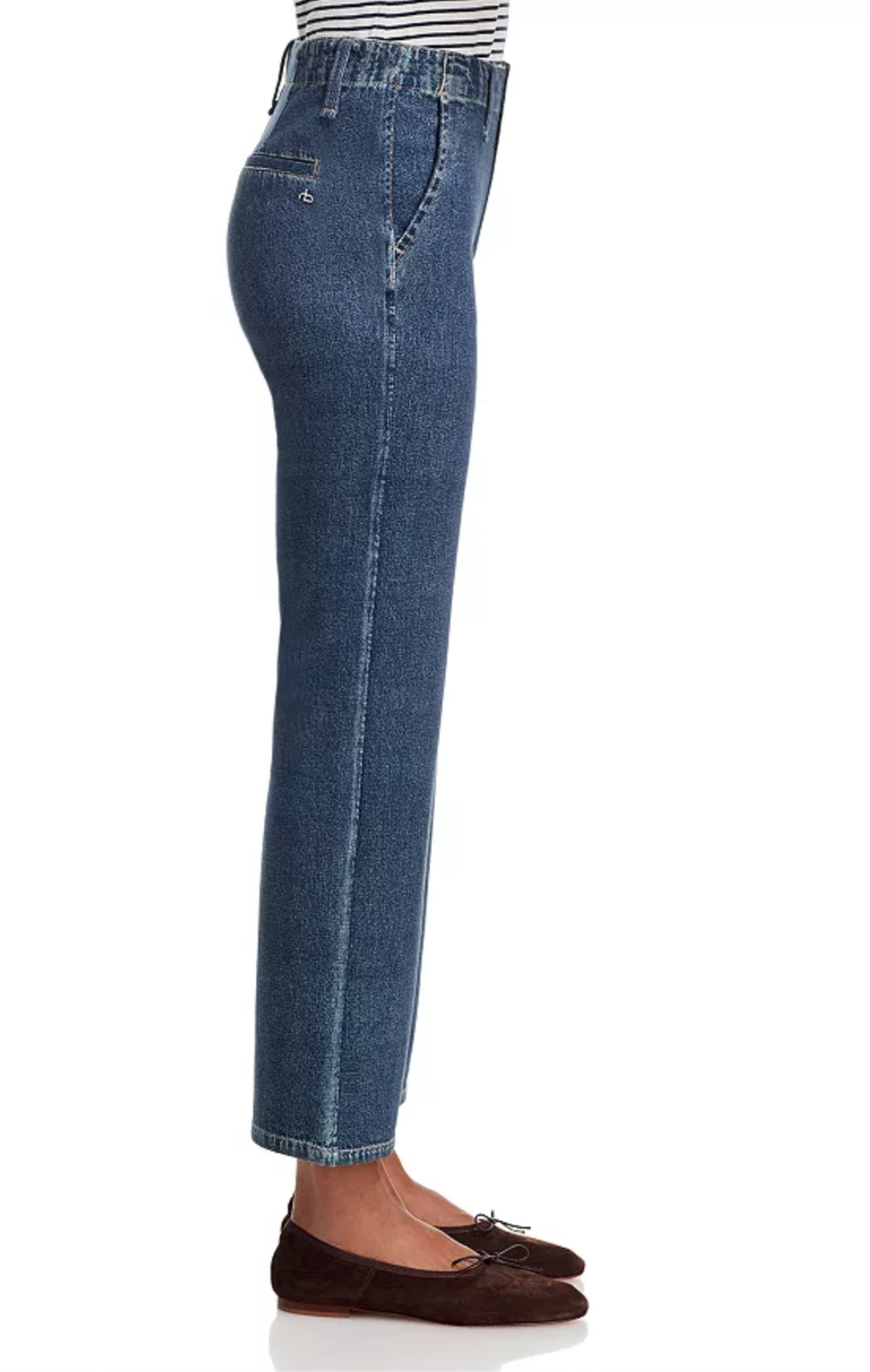 Rag & Bone Miramar Pont High Rise Kick Flare Jeans Eve - Image 3 of 4
