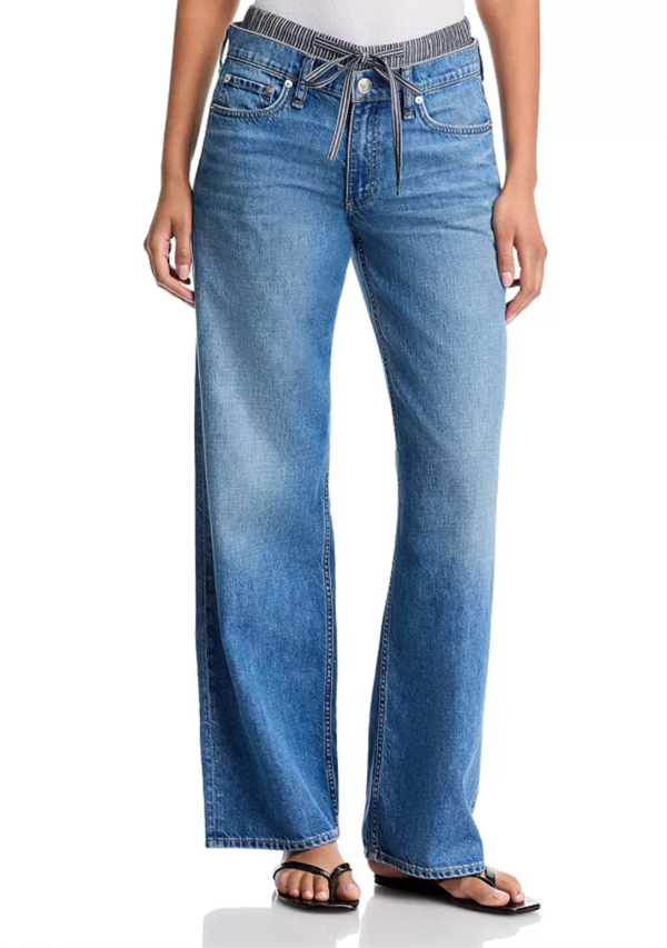 Rag & Bone Saige Relaxed Straight Boxer Jeans Miler Stripe Rag & Bone Saige Relaxed Straight Boxer Jeans Miler Stripe