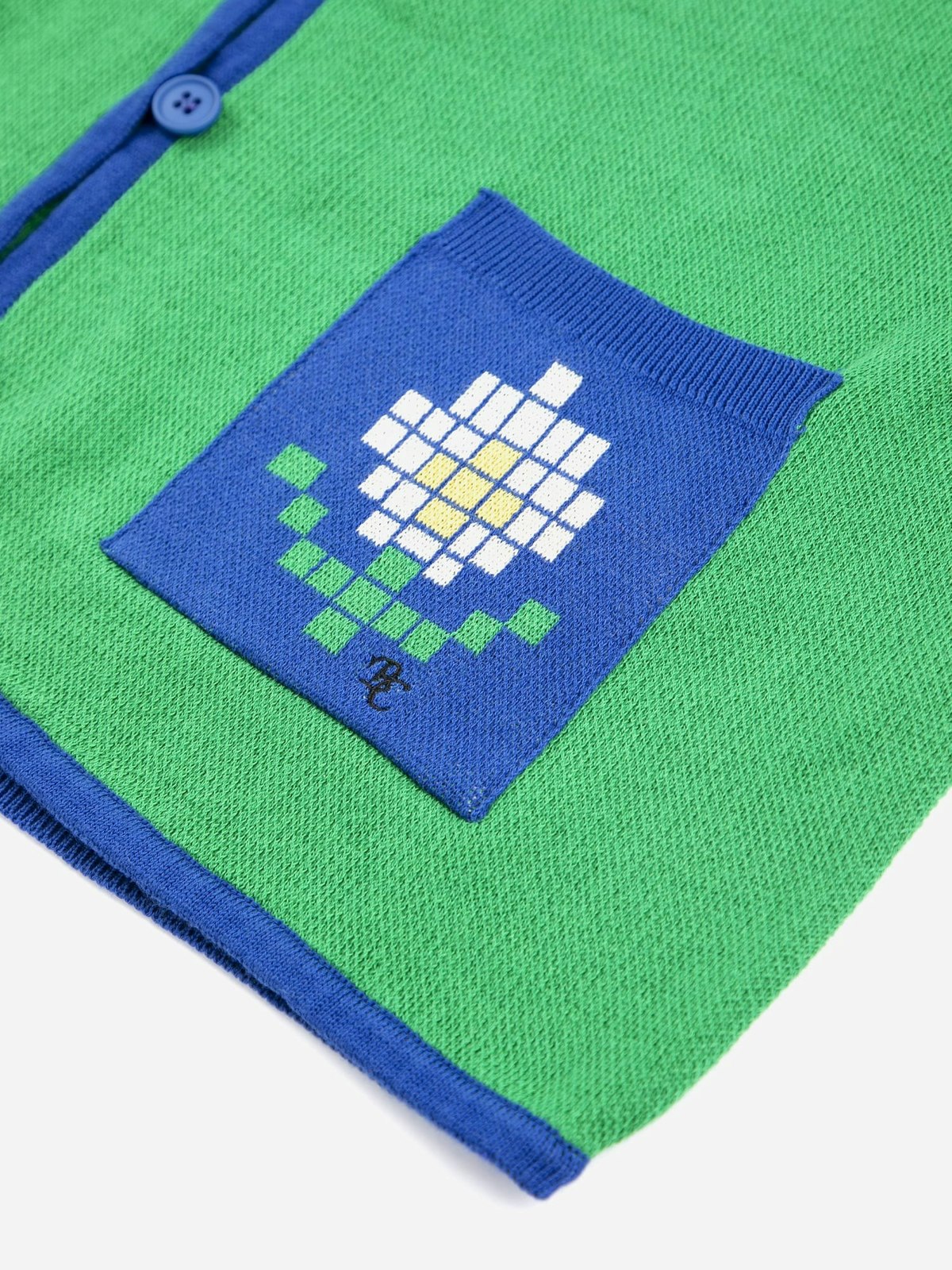 Bobo Choses Pixel Daisy Fine Cotton Cardigan - Image 3 of 7