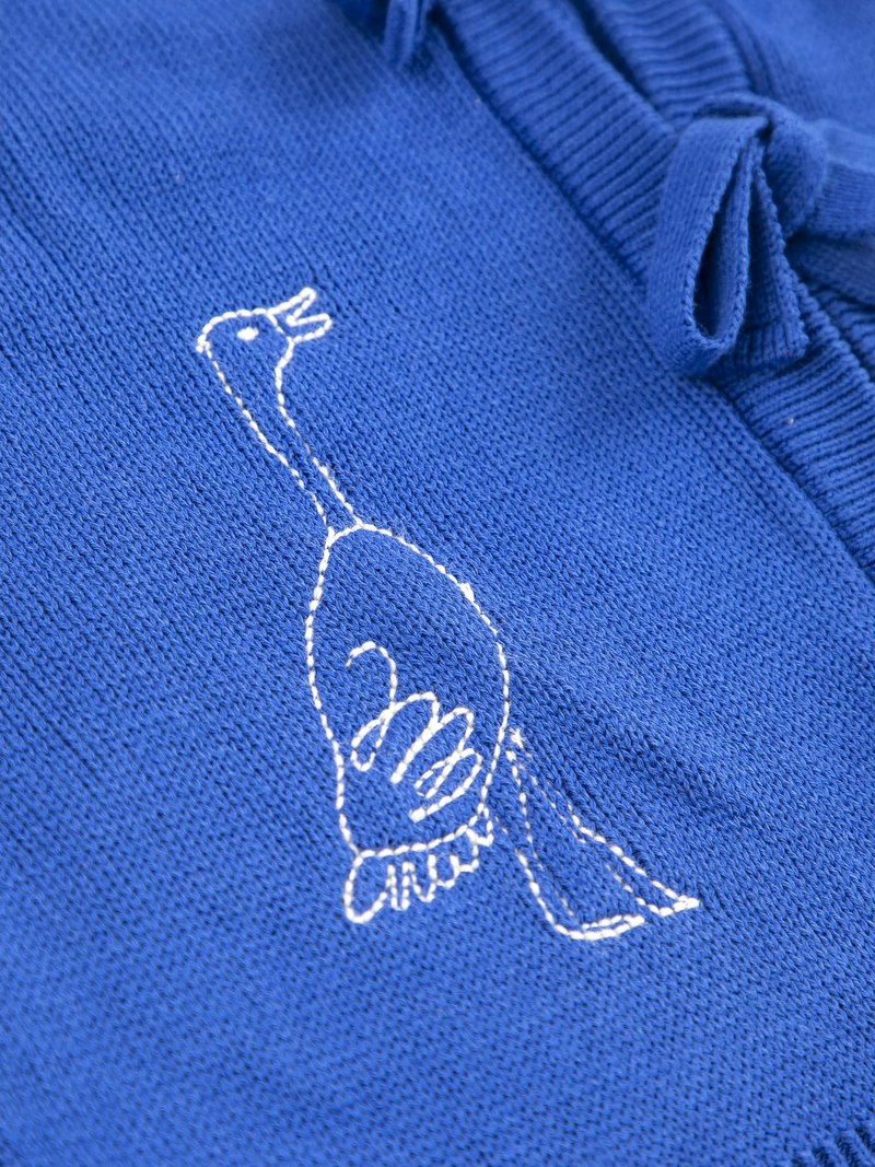 Bobo Choses Summer Trip Bird Cotton Cropped Cardigan