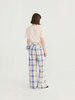 Bobo Choses Fun Tartan Twill Wide Leg Pants - Thumbnail 7