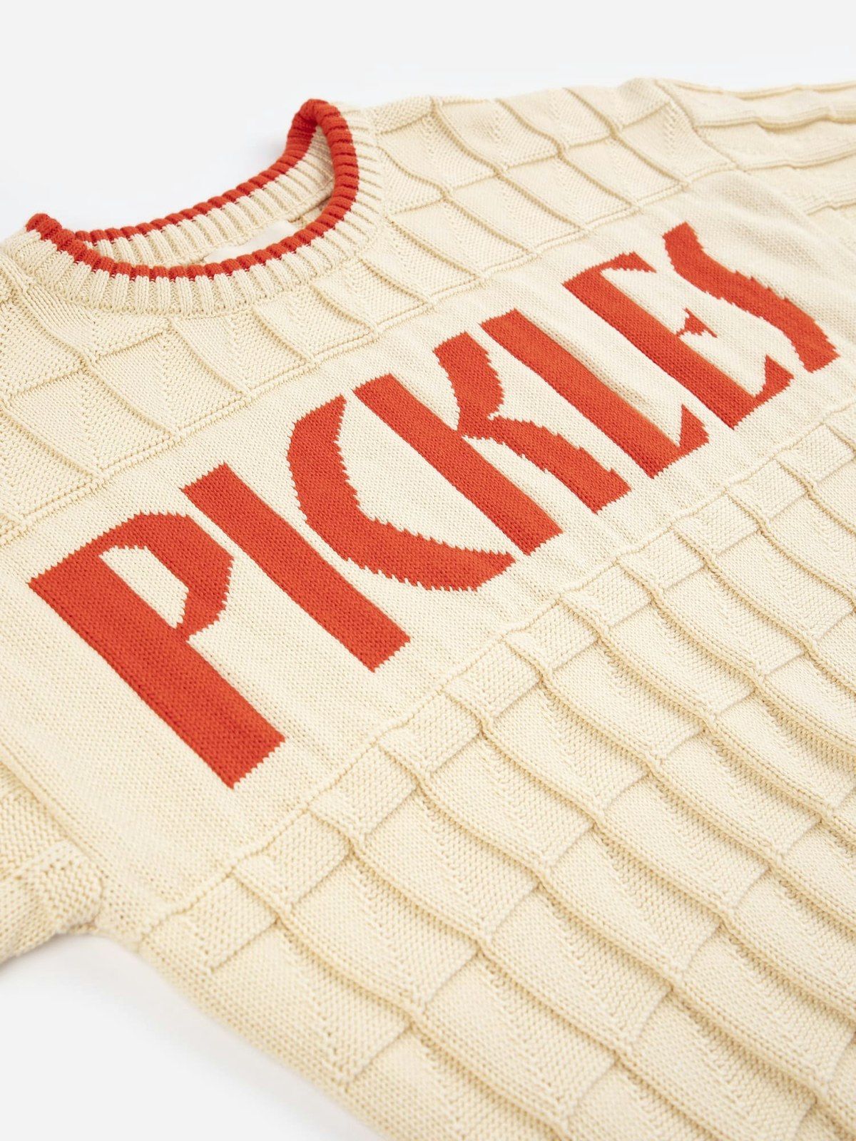 Bobo Choses Pickles Cotton Jumper - Beige - Image 2 of 10