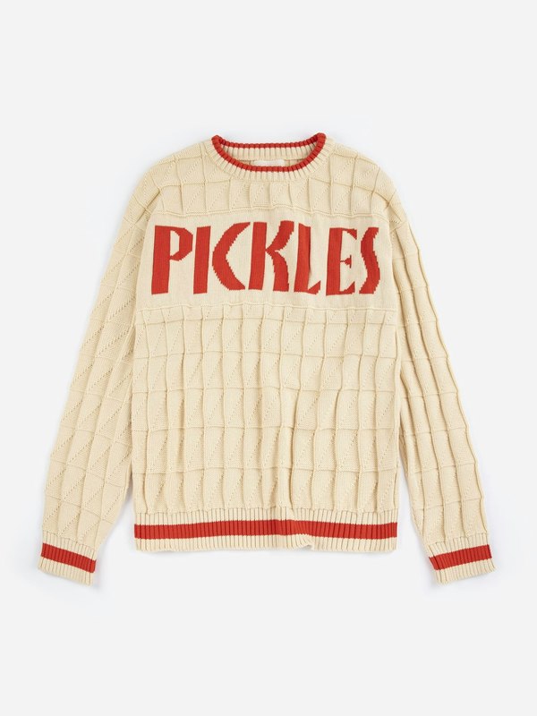 Bobo Choses Pickles Cotton Jumper - Beige