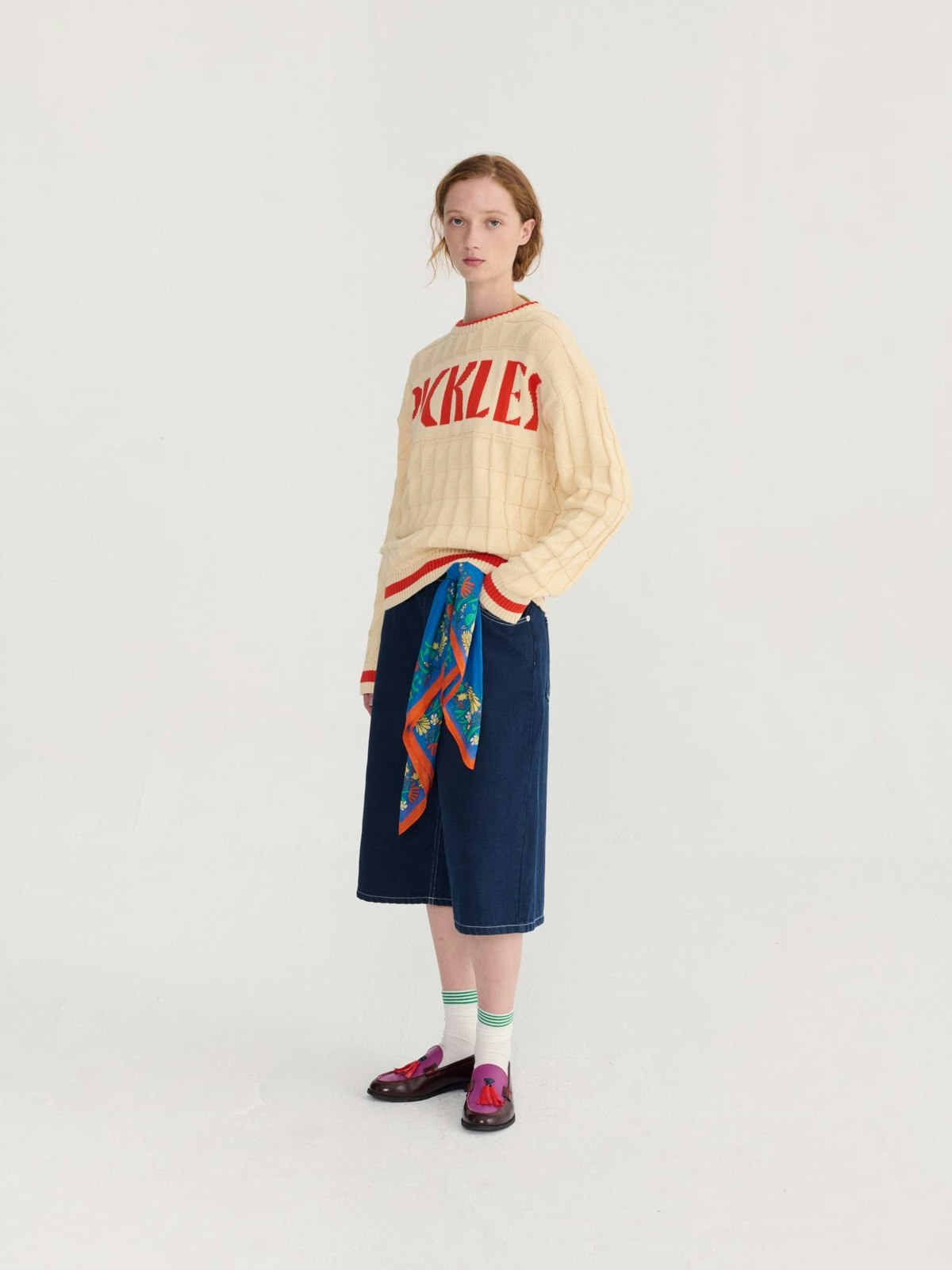 Bobo Choses Pickles Cotton Jumper - Beige - Image 6 of 10