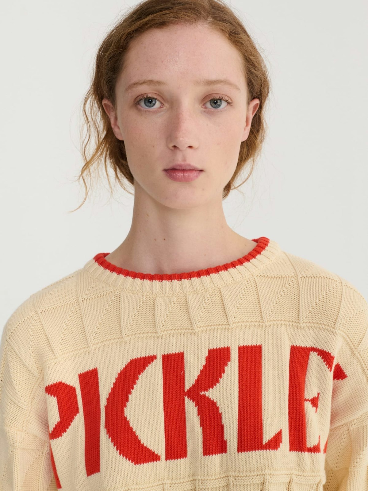 Bobo Choses Pickles Cotton Jumper - Beige - Image 8 of 10