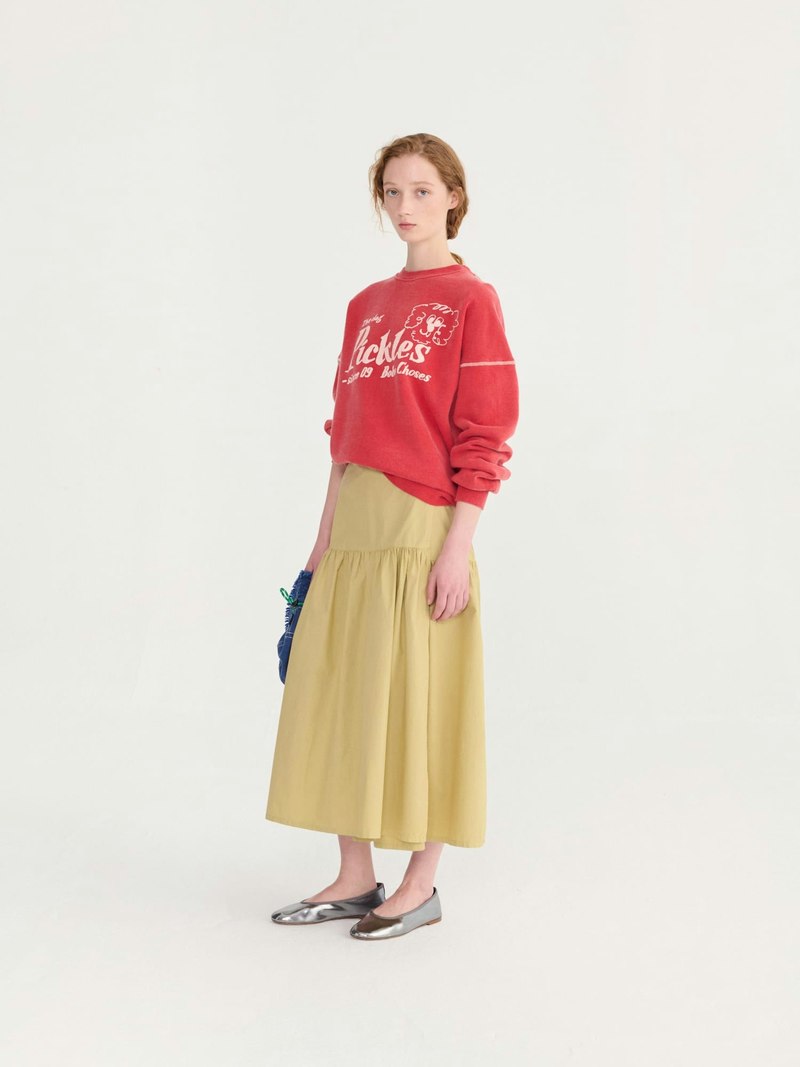 KIDS Bobo Choses Pickles The Dog Relaxed Sweatshirt - Red