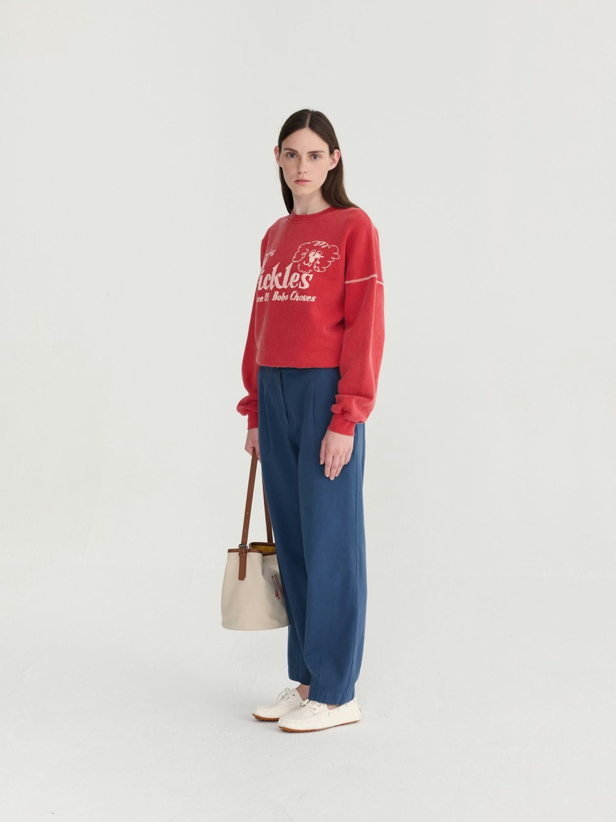 KIDS Bobo Choses Pickles The Dog Relaxed Sweatshirt - Red - Image 6 of 11