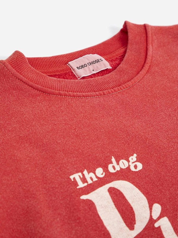 KIDS Bobo Choses Pickles The Dog Relaxed Sweatshirt - Red
