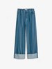 Bobo Choses Striped Wideleg Denim Pants - Blue - Thumbnail 6