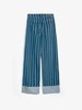 Bobo Choses Striped Wideleg Denim Pants - Blue - Thumbnail 8