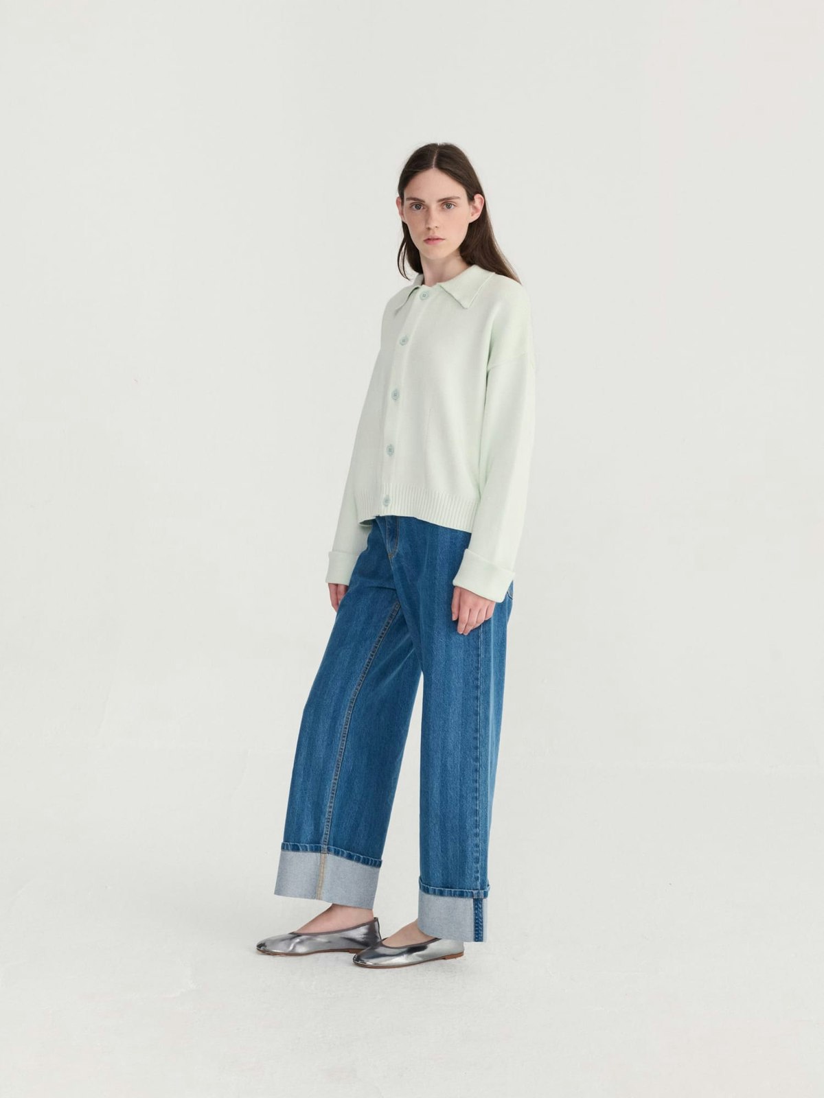 Bobo Choses Striped Wideleg Denim Pants - Blue - Image 13 of 16