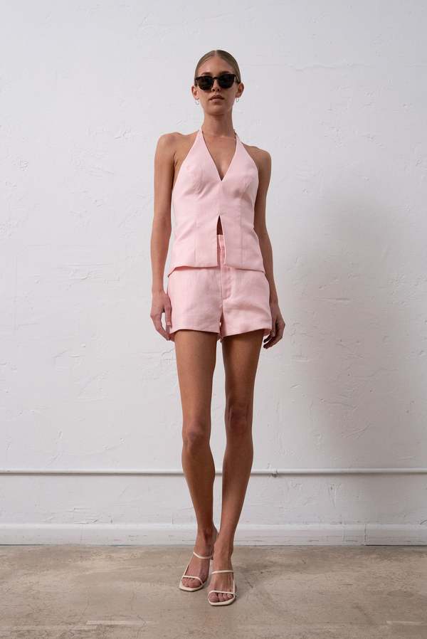Parentezi Cami Linen Shorts - Rose Parentezi Cami Linen Shorts - Rose