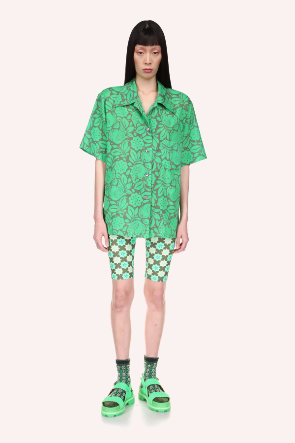 Anna Sui Utopian Gingham Bike Shorts