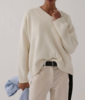 James Street Co Sloan Vee Sweater - Thumbnail 1