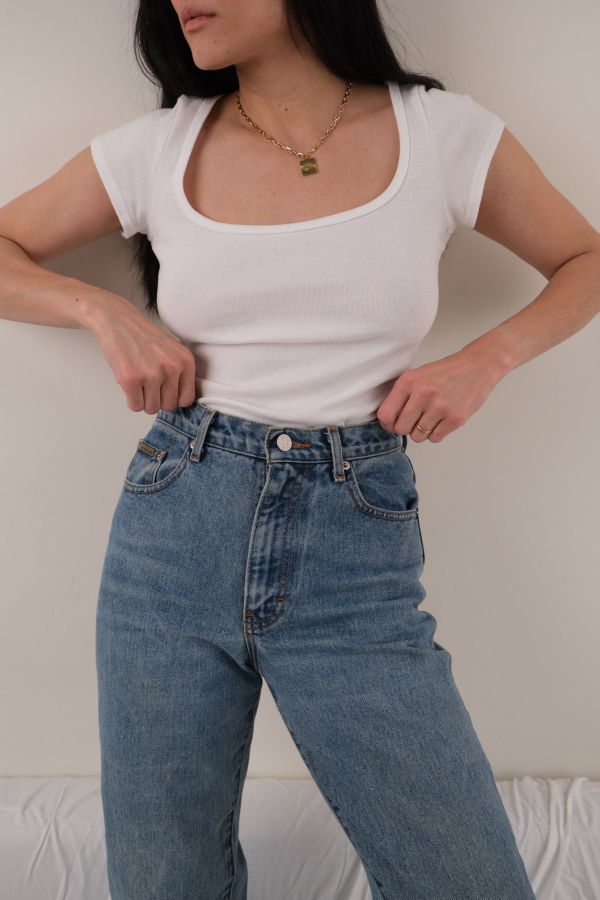 Hermine Vintage 90s Medium Wash Calvin Klein Cotton Denim Jeans