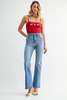 Just Black Denim The Vintage Relaxed Slight Flare Jeans - Medium Denim - Thumbnail 2