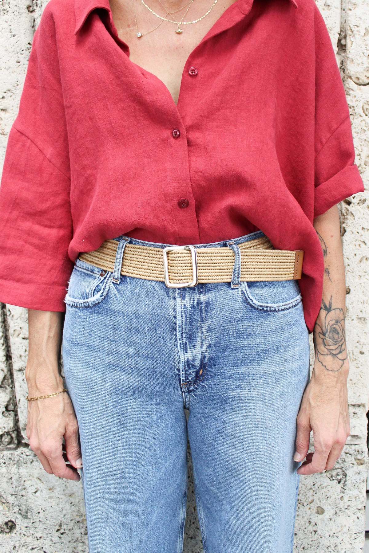 Liviana Conti Fibbia Belt - Natural - Image 1 of 2