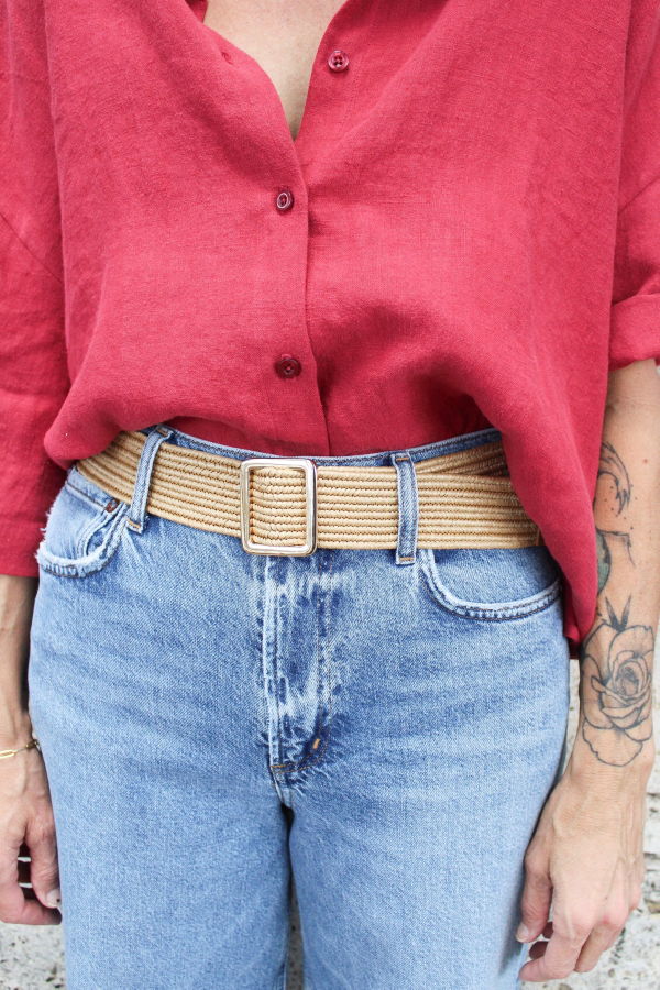 Liviana Conti Fibbia Belt - Natural