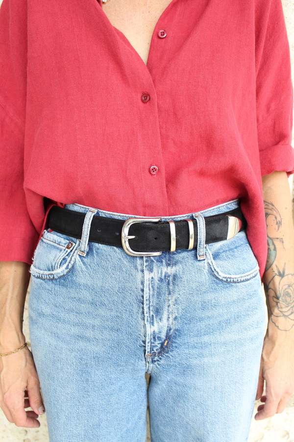 Liviana Conti Liscia Belt - Black Liviana Conti Liscia Belt - Black