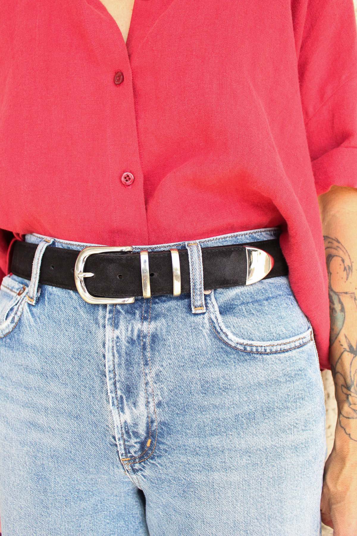 Liviana Conti Liscia Belt - Black - Image 2 of 3