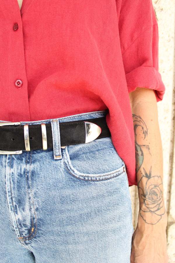 Liviana Conti Liscia Belt - Black