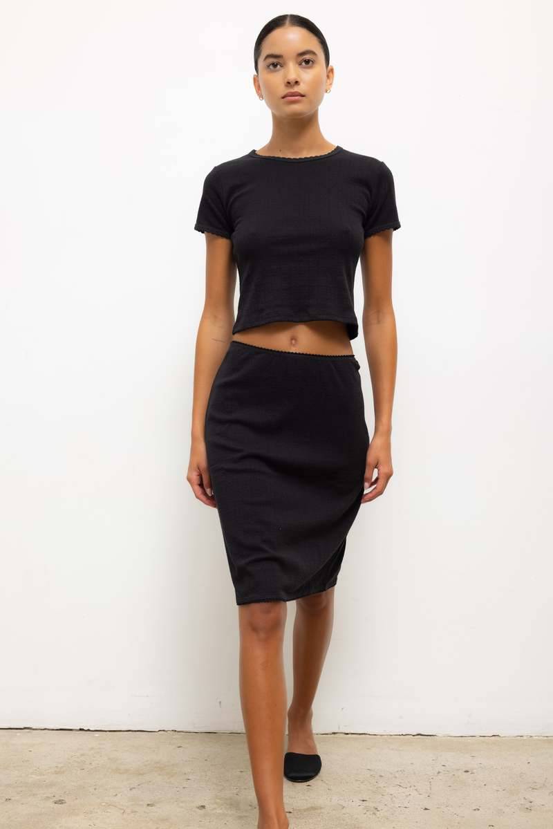 Leset Pointelle Skirt