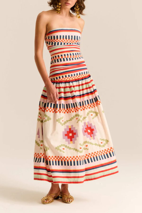 Carolina K Malla Dress - Multi Chacana