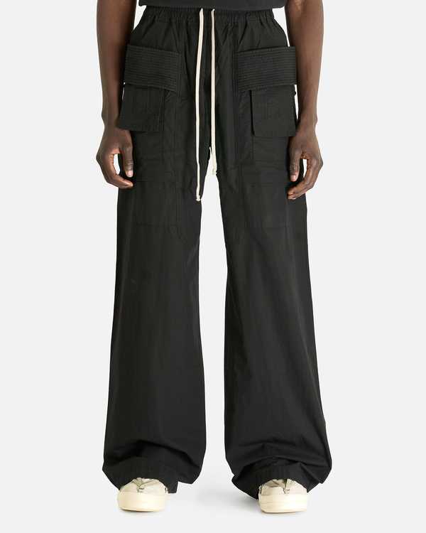 Rick Owens Creatch Wide Cargo Drawstring Pants