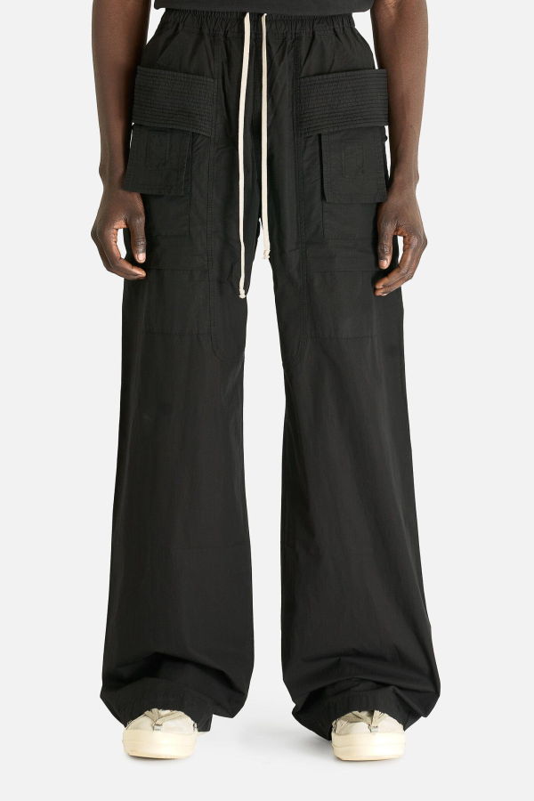 Rick Owens Creatch Wide Cargo Drawstring Pants
