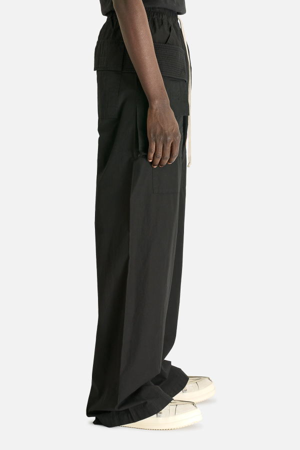 Rick Owens Creatch Wide Cargo Drawstring Pants