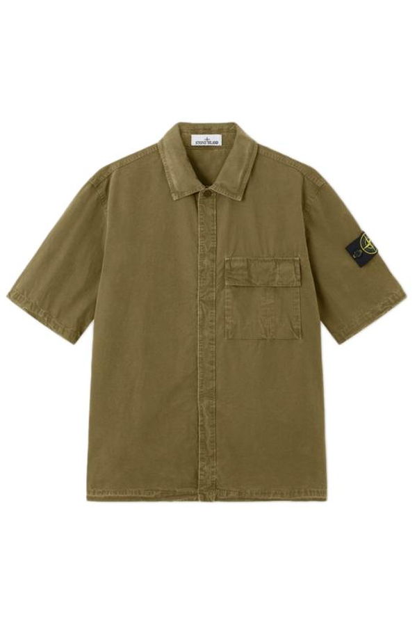 Stone Island Short Shirt - Military Green