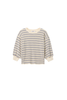 Perfect White Tee Roxy Stripe Loop Terry Sweatshirt - Thumbnail 2