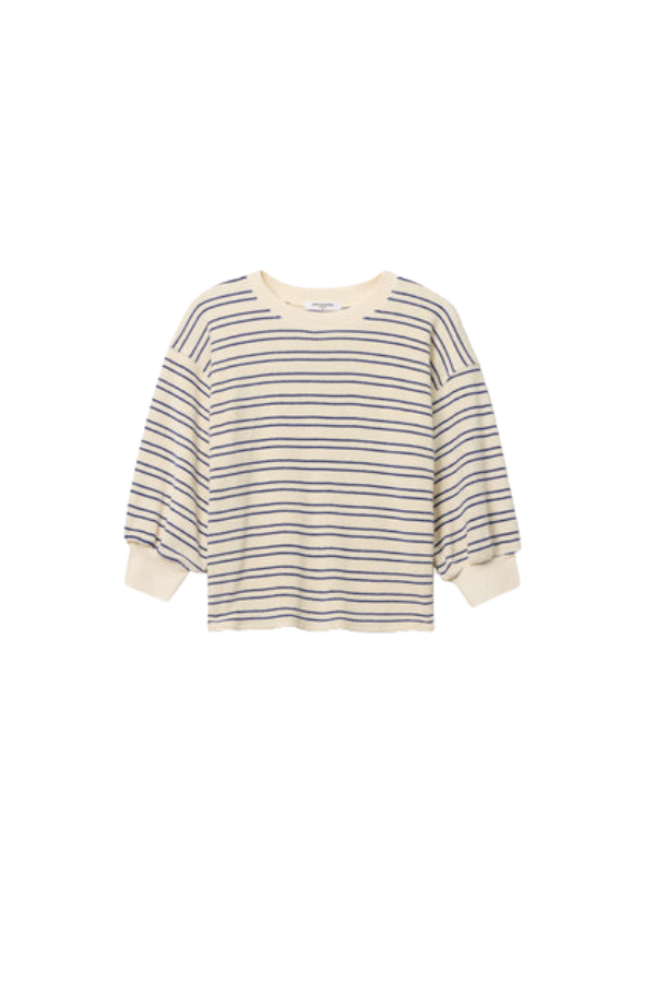Perfect White Tee Roxy Stripe Loop Terry Sweatshirt