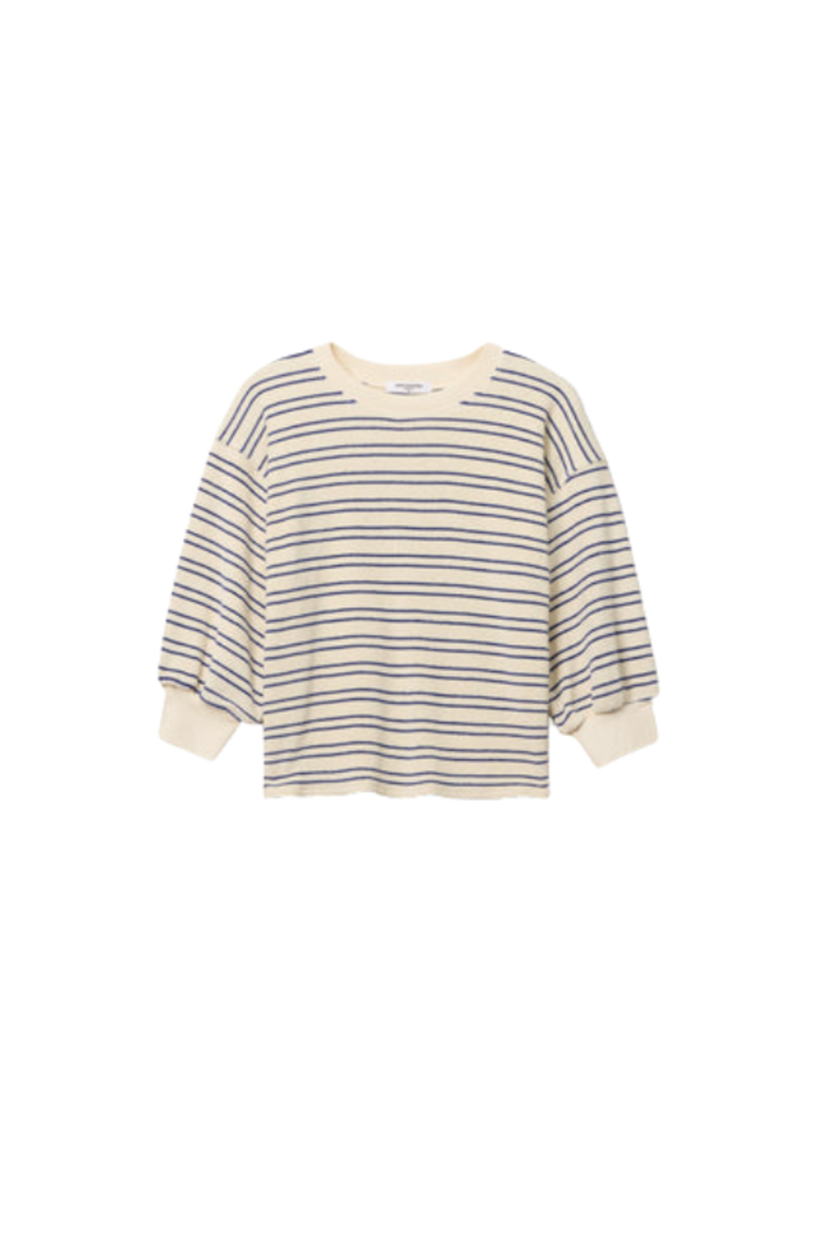 Perfect White Tee Roxy Stripe Loop Terry Sweatshirt - Image 2 of 2