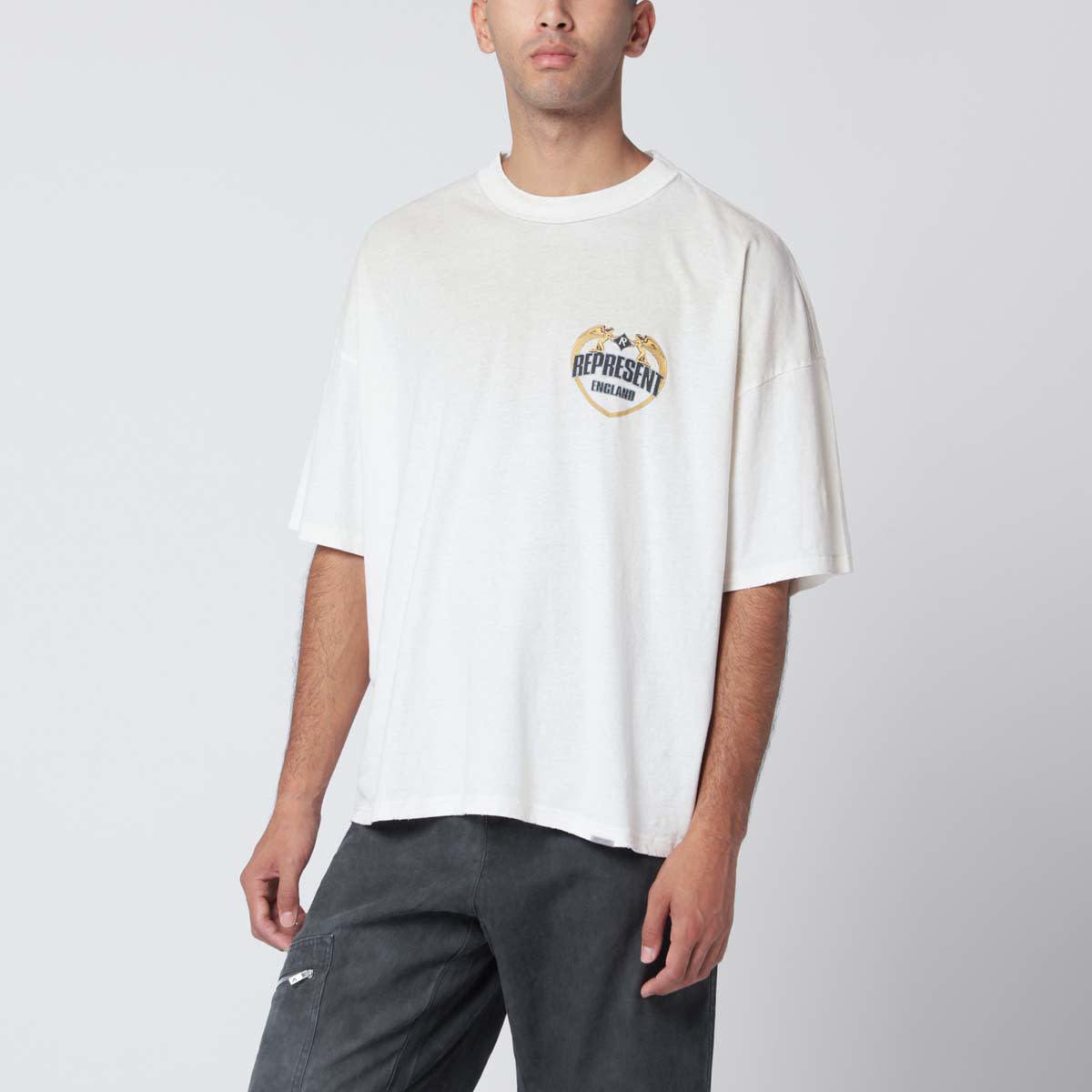 Represent T-Shirt Top - Washed Ecru - Image 1 of 5