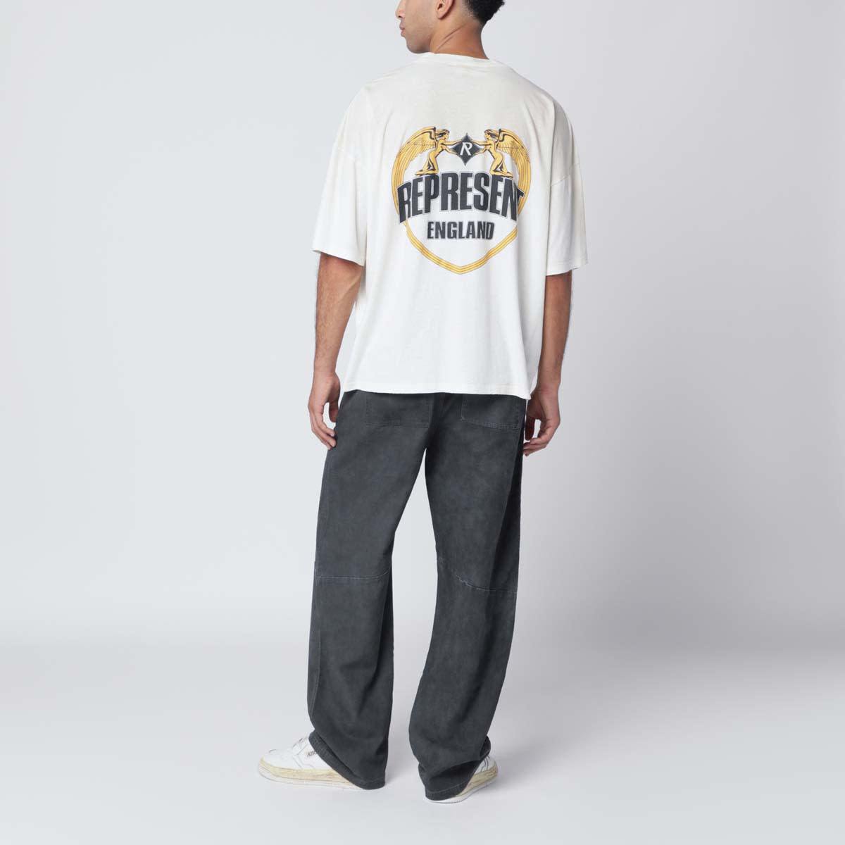 Represent T-Shirt Top - Washed Ecru - Image 2 of 5