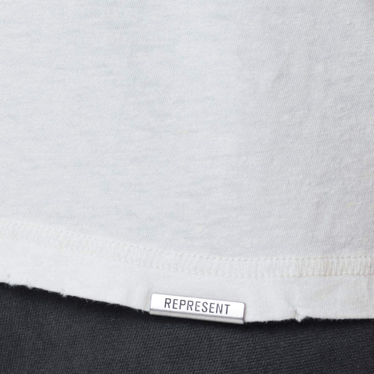 Represent T-Shirt Top - Washed Ecru - Image 3 of 5