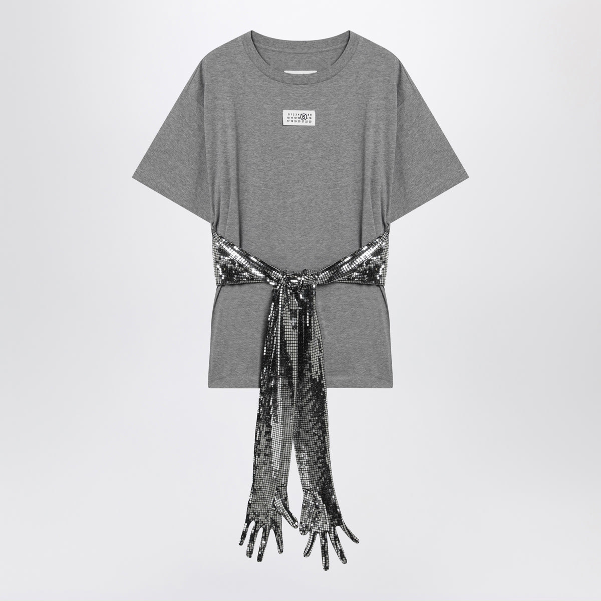 MM6 Maison Margiela T-Shirt - Light Grey Melange - Image 1 of 2