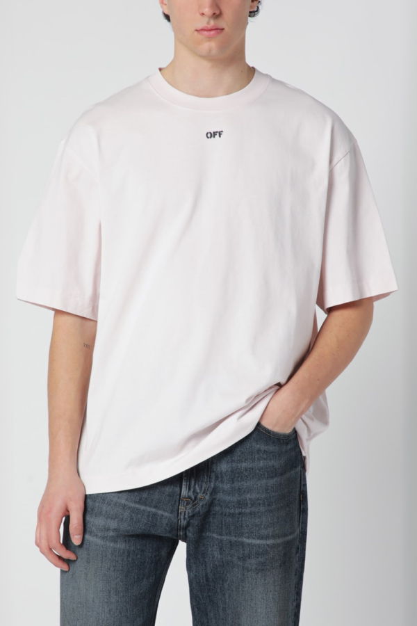 Off-White T-Shirt - Fade Out Mauve Morn