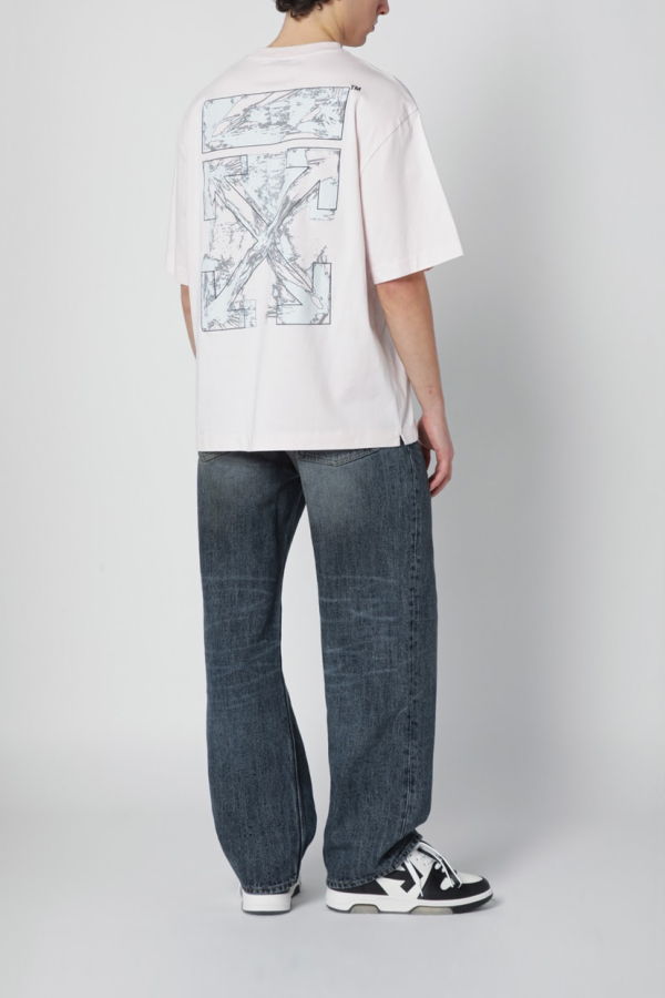 Off-White T-Shirt - Fade Out Mauve Morn