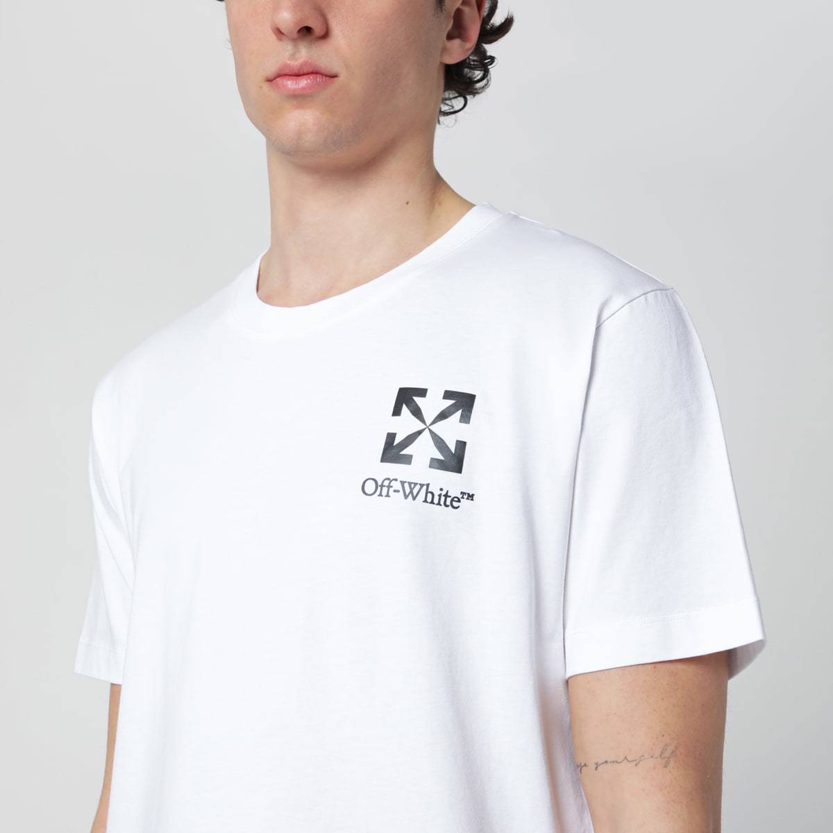Off-White T-Shirt Tee - White - Image 4 of 4