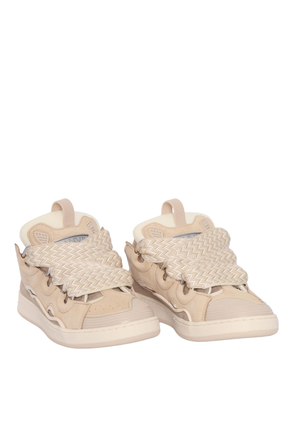 KIDS Lanvin Curb Sneakers - Beige